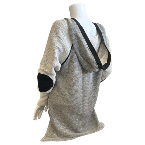 #T3 NU CONSTRUCTION Tweed Hooded Pullover SZ M $128 - Picture 5 of 10